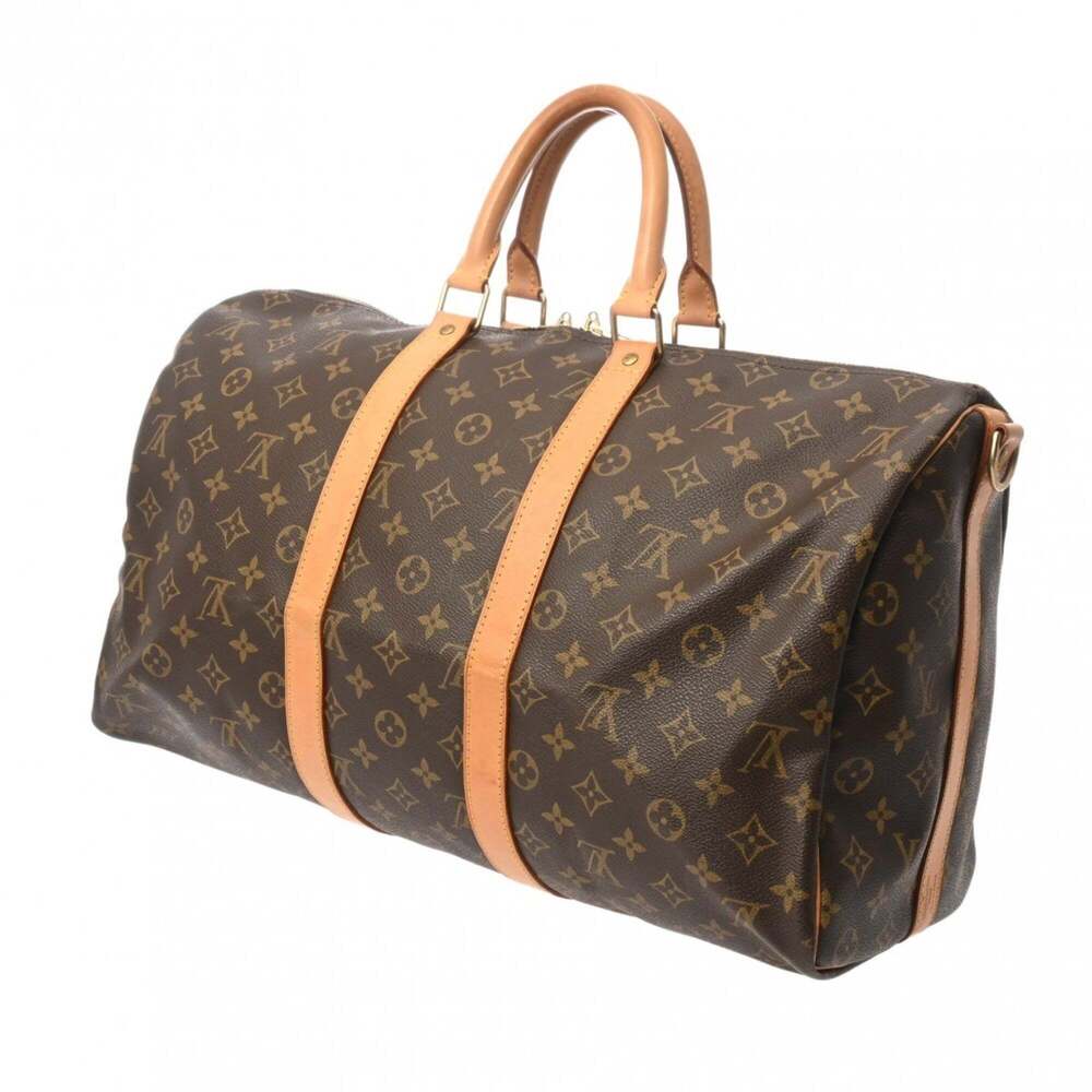 LOUIS VUITTON Brown Monogram Canvas Boston Bag - Picture 3 of 11